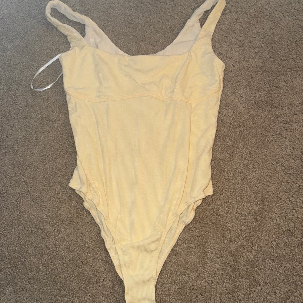 Princess Polly Light Yellow Kids Bodysuit